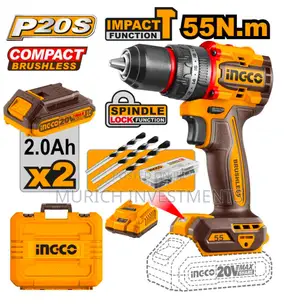 INGCO 20V Brushless Impact Drill With 2pcs Battery 55nm