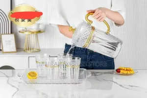 Brilliant Acrylic Jug Set With 4cups Tray Set