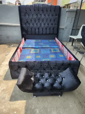 Black Coloured Queen Size Bed