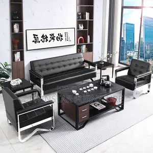 New Modern Leather 5 Seaters Home/Office Sofa Chair