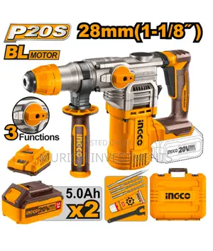 Ingco Cordless Rotary Hammer With 5.0ah Batteries X 2