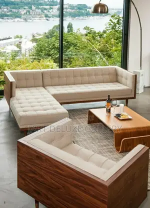 Stylish Natural Timber Sofa Set