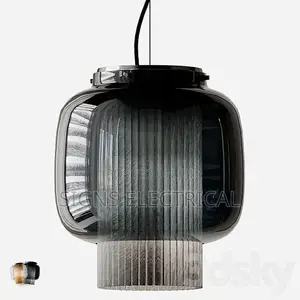 Parschilna Pendant Light Led Retro Glass Lantern Light
