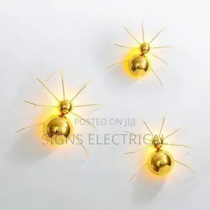 AOSONG Modern LED Wall Lamps Fixture Golden Spider