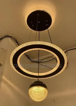 Bedroom Ceiling Chandelier Light Black Crystal LED Light