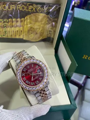 Grade AAA Rolex Quality Luxury Men Chain Strap Wristwatch