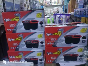 360 Spinning Mop Bucket With Soap Spray