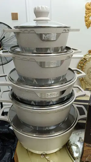 Granite Stock Cooking Pots 5sets