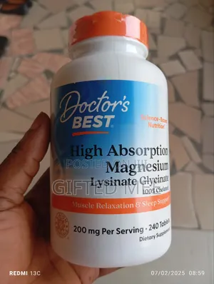 High Absorption Magnesium Lysinate Glycinate 200mg 240 Tabs