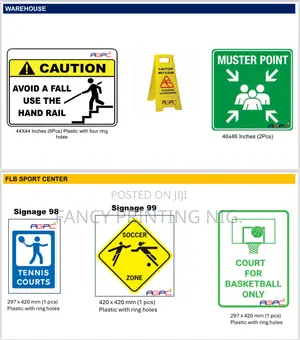 Quality Safety and Directional Signage
