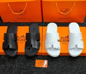 Hermes Leather Calfskin Slippers