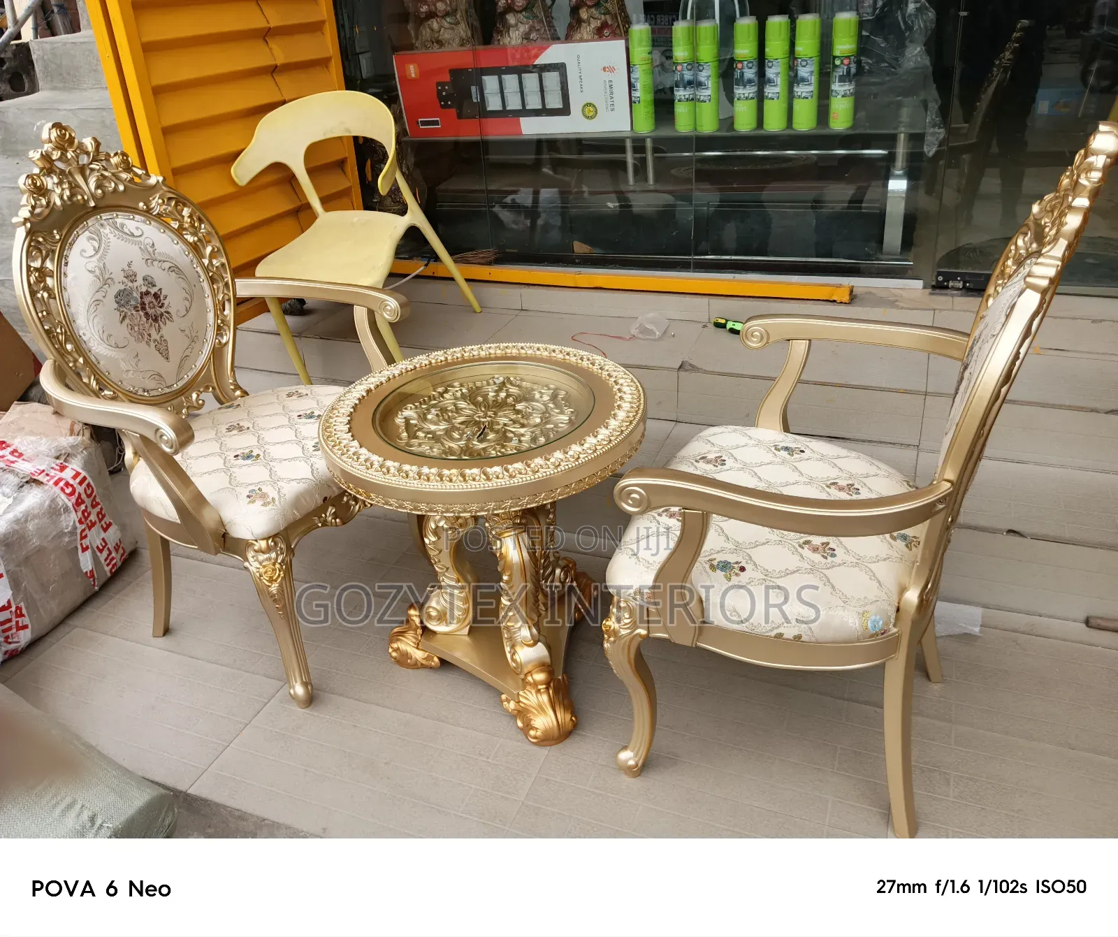 Console Table and Chair