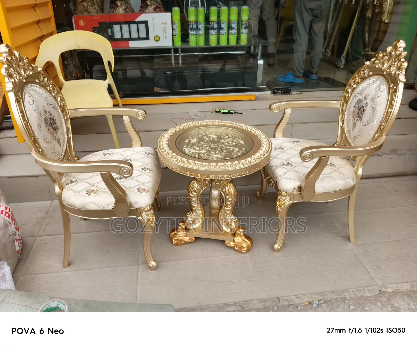 Console Table and Chair