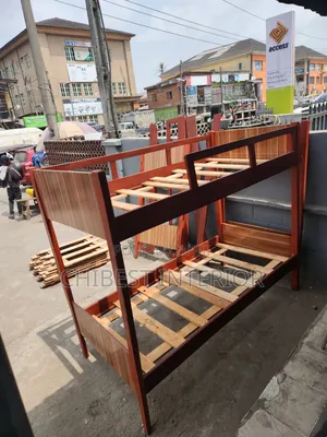 Luxury Wooden Double Decker Bed Stand.