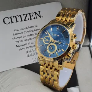 Citizen Gold Plated Chronograph Watch