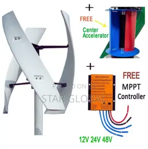 Game-Changing 12/24/48v 5000w Vertical Wind Turbine