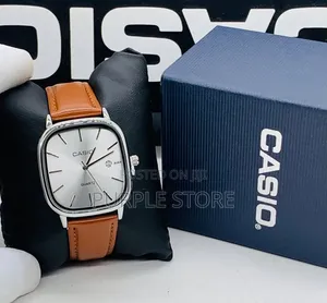 Casio Analog~Unisex~Leather