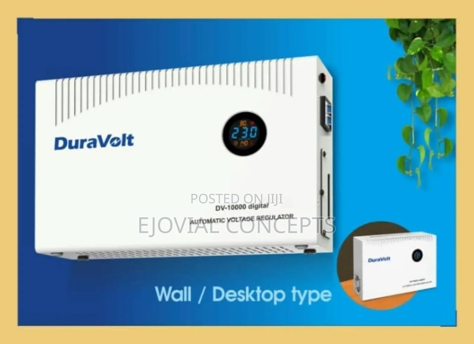 Duravolt 10000W Wall Digital Automatic Voltage Regulator