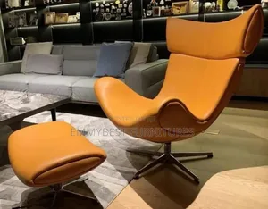Luxurious Accent Chair With Footrest.