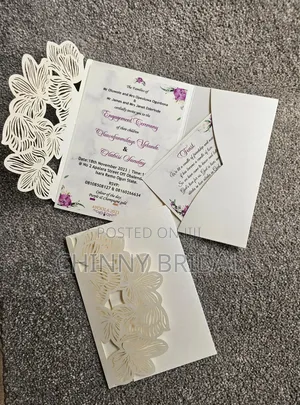 50 in a Pack, Lace Card Quality Invitation Cardl