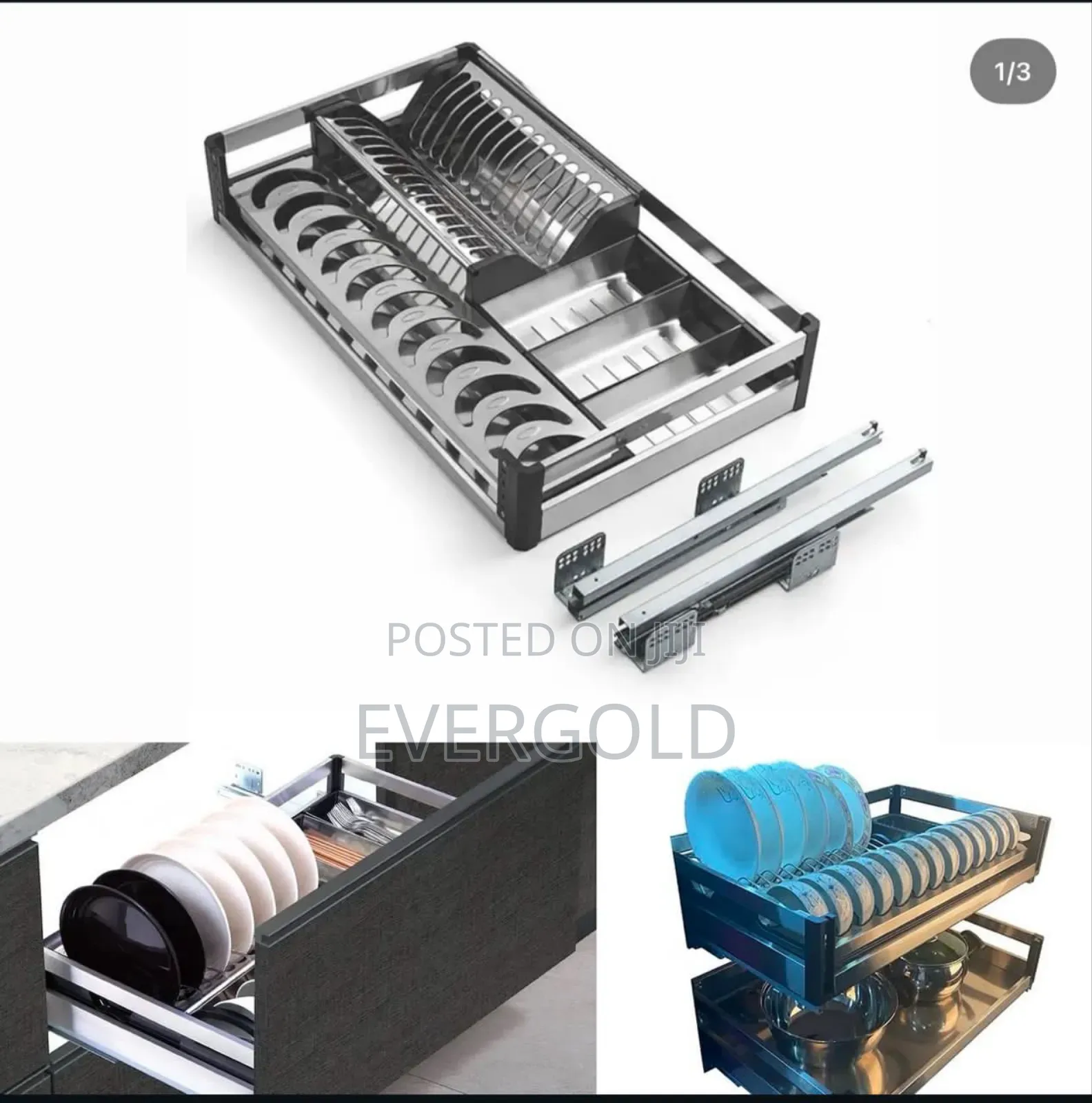 Drawer Plate Rack 80cm With Complete Accessorie