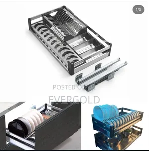 Drawer Plate Rack 80cm With Complete Accessorie