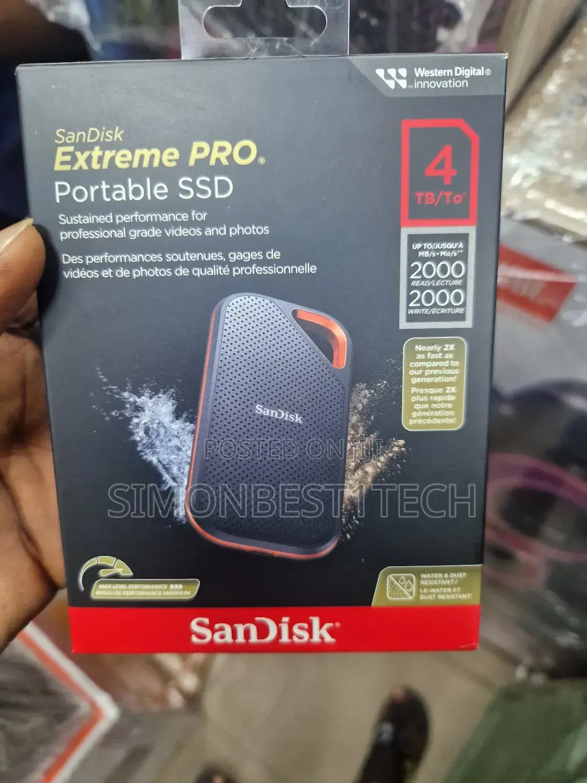 Portable SSD 4tb 2000mbps
