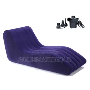 S-Shaped Inflatable Sofa With Pump