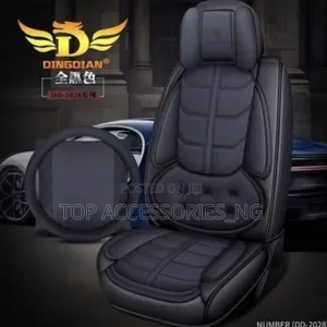 Black R Power Car Seat Cover