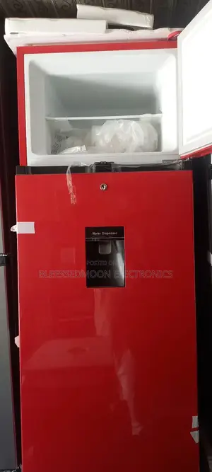 Hisense Red Fridge Lower Voltage With Water Dispenser