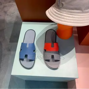 Classic Leather Hermes Slipers 40-46