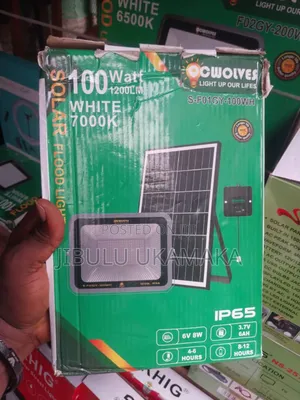 100w Solar Flood Light White 