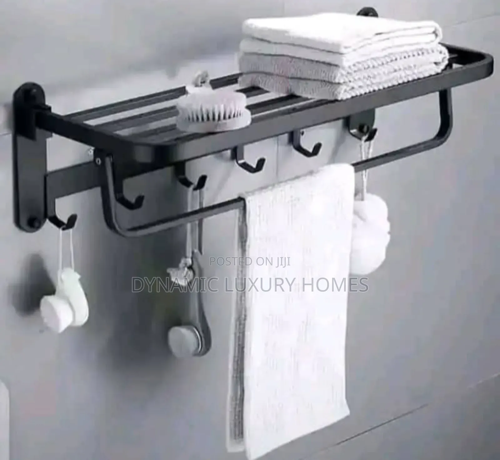 Black Multiple Towel Rack