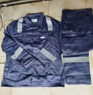 Blue Up&Down Coverall With Reflective