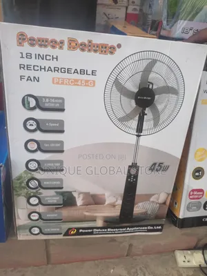 Power Deluxe Rechargeable Fan 18 Inches