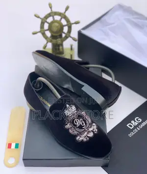 Original Dolce & Gabbana Suede Loafers Shoes