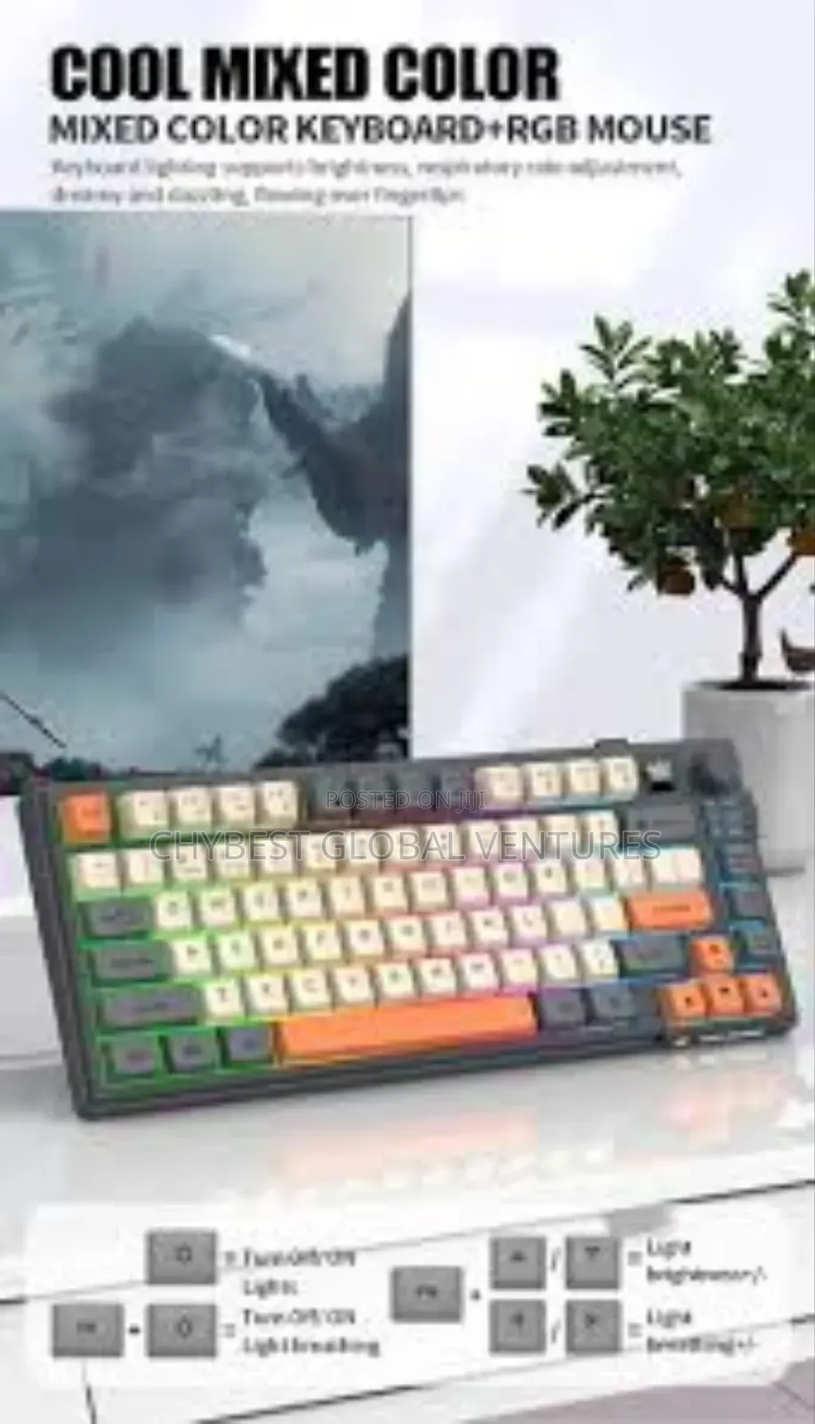 Xunfox Wireless Bluetooth Rechargeable Gaming Keyboard
