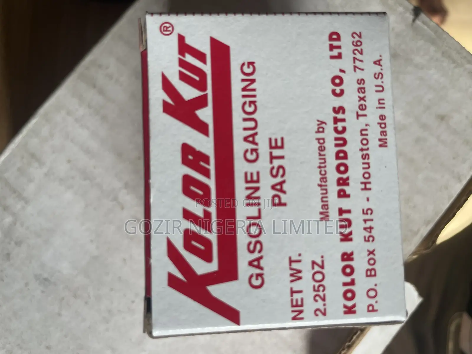 Gasoline Gauging Paste
