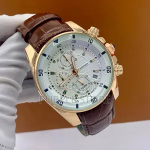 Cartier Chronograph● Brown●Leather .