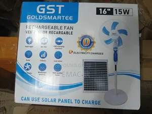 Rechargeable Fan With Solar Panel