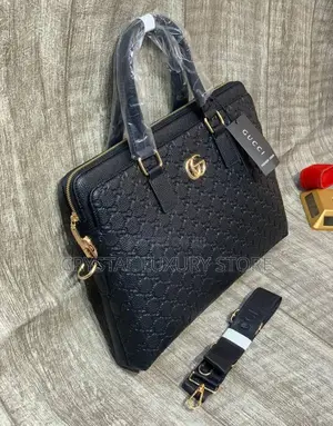 Gucci Quality Luxury Men Genuine Leather Laptop Bag