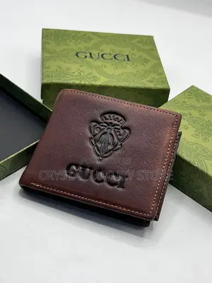 Gucci Quality Luxury Men Genuine Leather Wallet