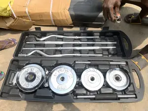 55kg Box Dumbell With Barbells an Zigzag Barbells