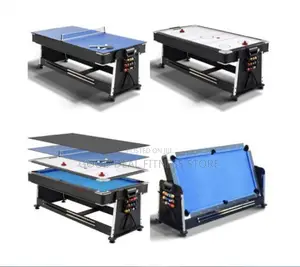 Standard 4in1 Snooker Board With Table Tennis,Air Hockey Etc
