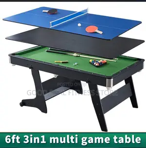 3in1 Foldable Snooker Table With Tables Tennis, Dining Table