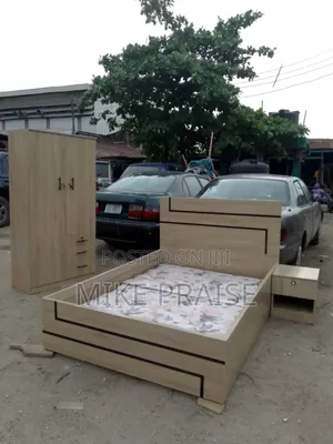 A Quality 4.5ft by 6ft Bedframe and 3ft by 6ft Wardrobe