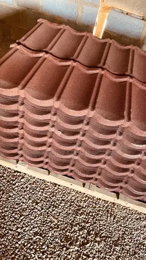 Red Bond, Black Milano and Coffee Bond Stone Coated Roofing