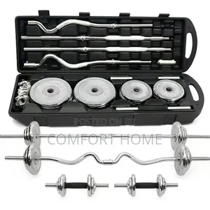 55kg Adjustable Dumbbells Barbell and Curling