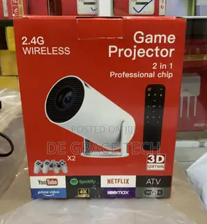 Game Projector Wireless 2in 1
