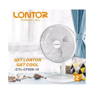 Lontor Rechargeable 12 Inches Table Fan| CTL-CF026-12